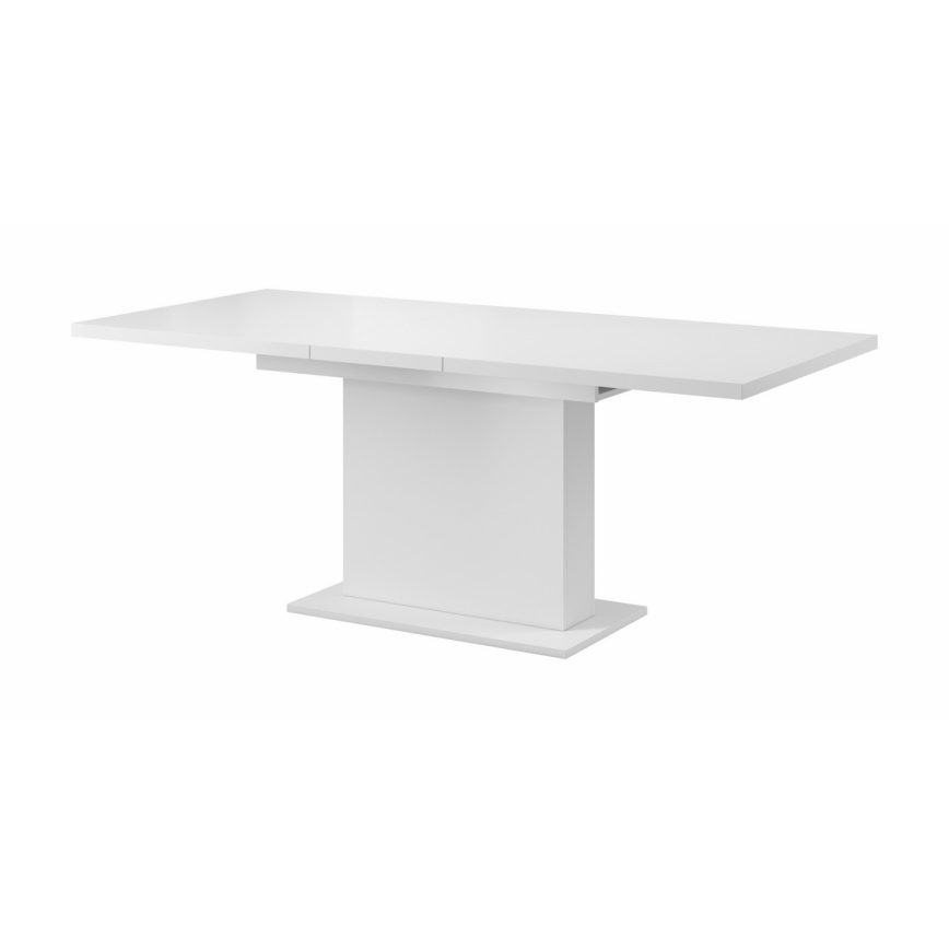 Rozkładany stół jadalny STRAP 160/200 x 90 cm biały