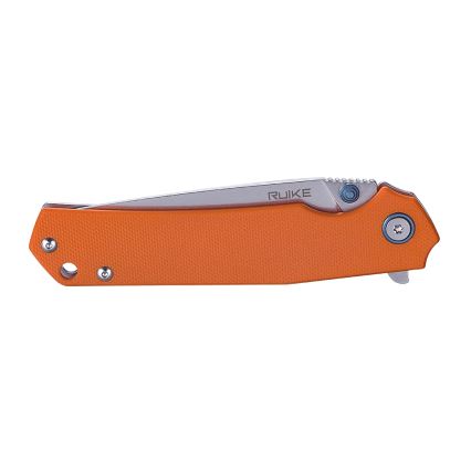 Ruike RUP801J - Nóż składany kieszonkowy 20 cm pomarańczowy