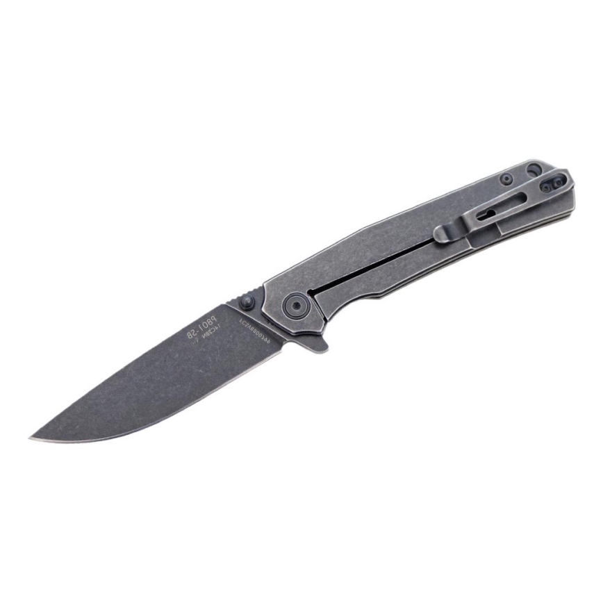 Ruike RUP801SB - Nóż składany kieszonkowy 20 cm szary