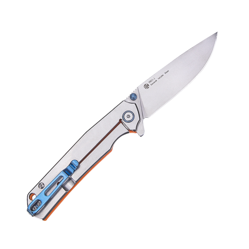 Ruike RUP801SF - Nóż składany kieszonkowy 20 cm srebrny