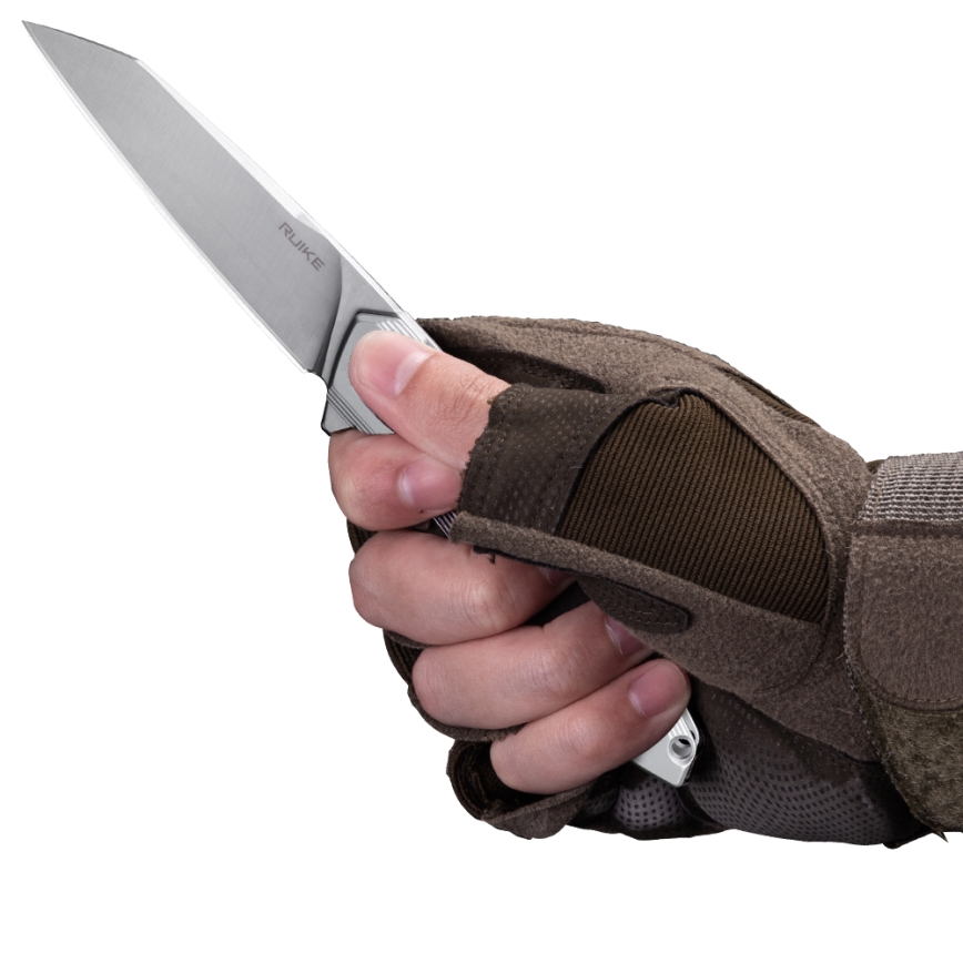 Ruike RUP831SSA - Nóż składany kompaktowy 19,5 cm srebrny