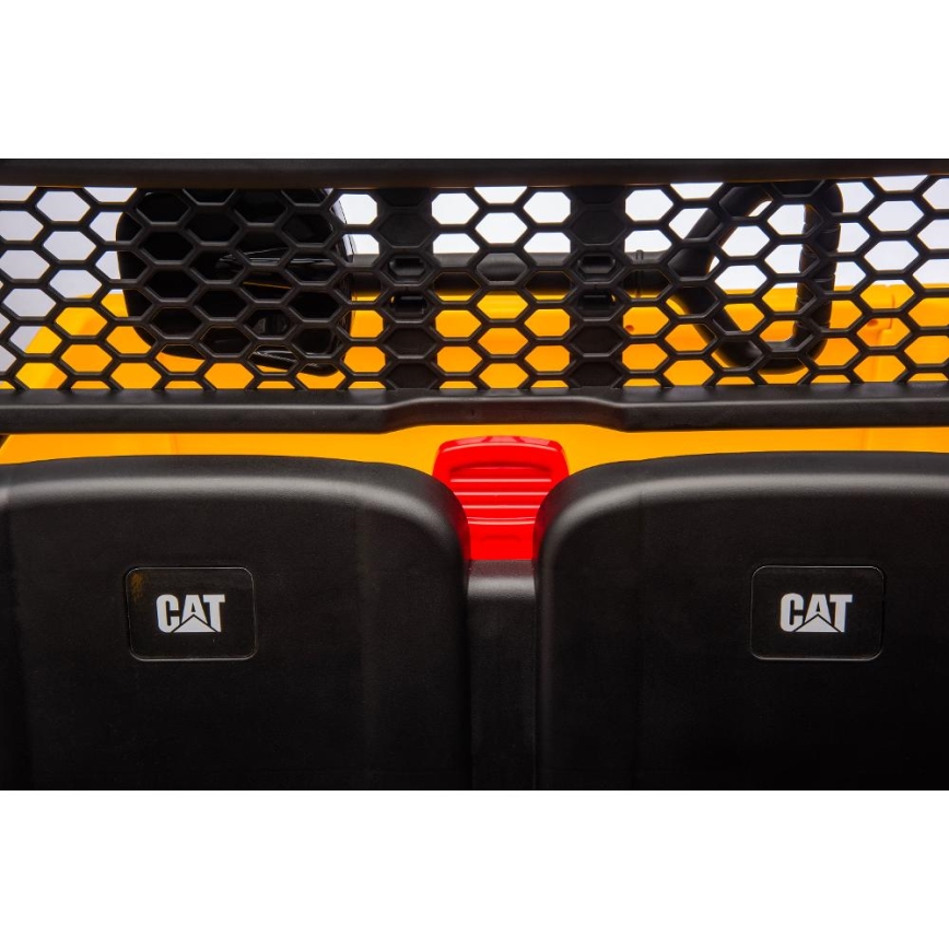 Samochód elektryczny CAT 60W/7500 mAh żółty/czarny + zdalne sterowanie