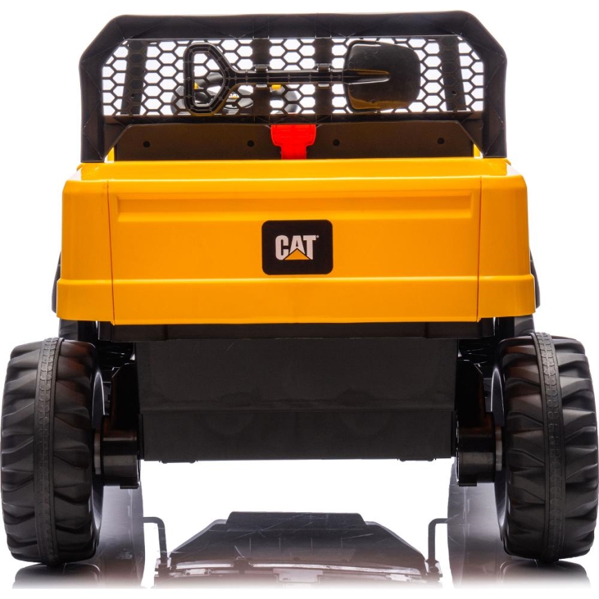 Samochód elektryczny CAT 60W/7500 mAh żółty/czarny + zdalne sterowanie