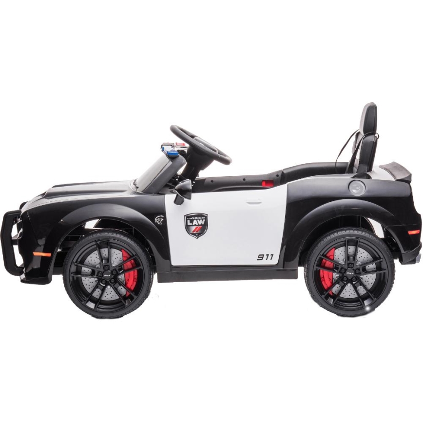 Samochód elektryczny Dodge Challenger Samochód policyjny 50W/4500 mAh  czarny/biały
