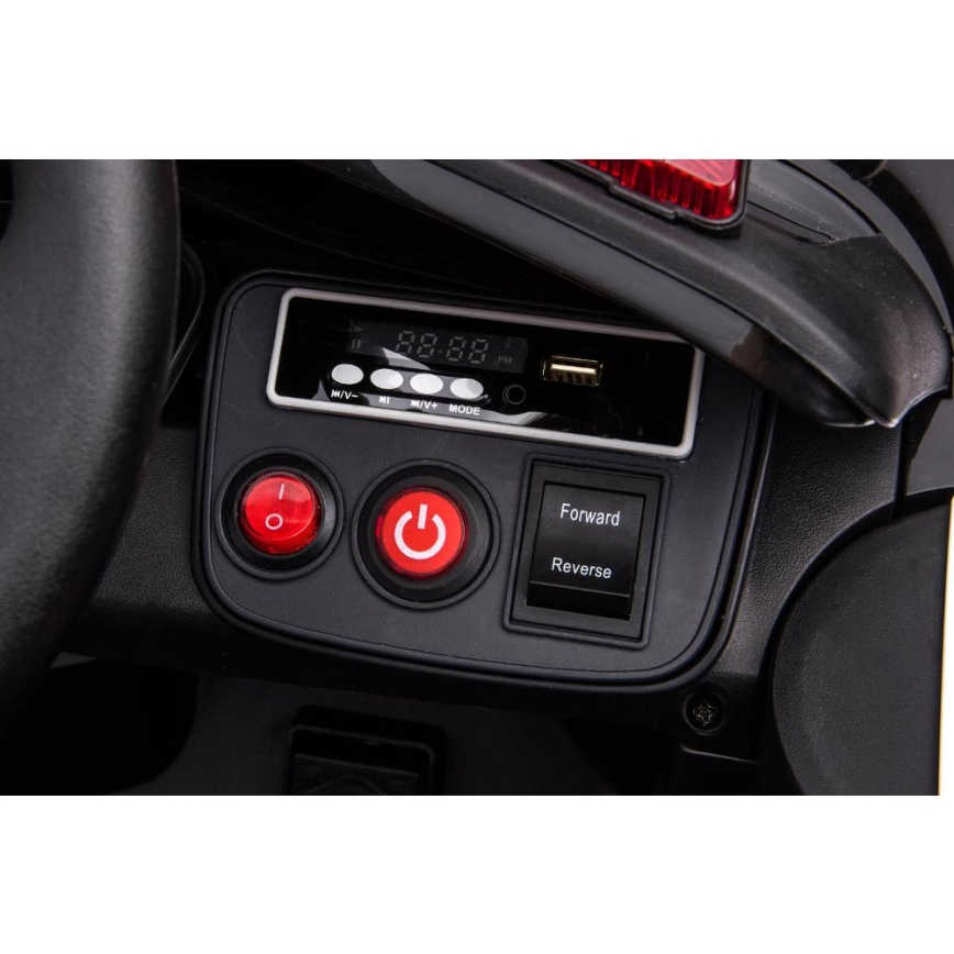 Samochód elektryczny Dodge Challenger Samochód policyjny 50W/4500 mAh  czarny/biały