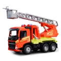 Samochód strażacki Volvo z drabiną 48 cm pomarańczowy