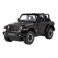 Samochód zdalnie sterowany RC Jeep Wrangler Rubicon RASTAR, zasilanie 5xAA + 2xAA, czarny