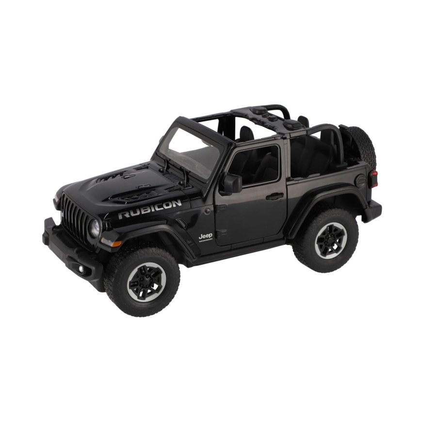 Samochód zdalnie sterowany RC Jeep Wrangler Rubicon RASTAR, zasilanie 5xAA + 2xAA, czarny
