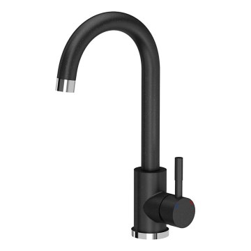 Samona - Bateria zlewozmywakowa 32 cm granit/czarny