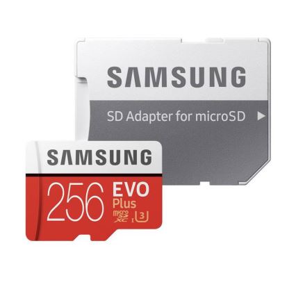 Samsung - MicroSDXC 256GB EVO+ U3 100MB/s + SD adapter