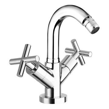 Sapho - Bateria bidetowa AXIA RETRO chrom błyszczący