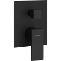 Sapho - Bateria prysznicowa podtynkowa CUBEMIX czarny mat