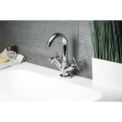 Sapho - bateria umywalkowa AXIA chrom błyszczący