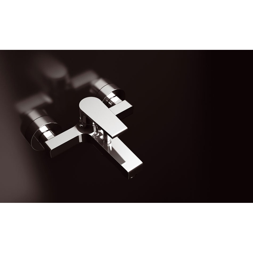 Sapho - Bateria wannowa KAI błyszczący chrom