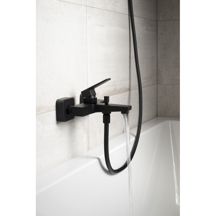 Sapho - bateria wannowa TURSI, matowa czerń