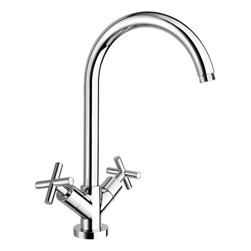 Sapho - Bateria zlewozmywakowa AXIA chrom błyszczący