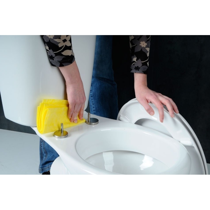 Sapho - Deska sedesowa ADINA z systemem cichego domykania, biała