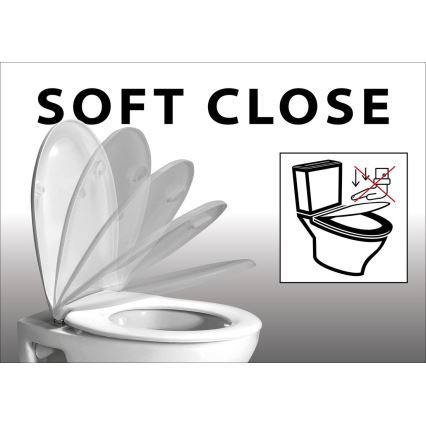 Sapho - Deska sedesowa SoftClose EDITA biały