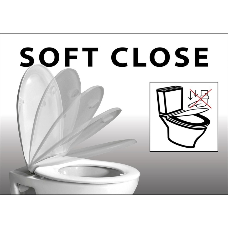 Sapho - Deska sedesowa SoftClose EDITA biały