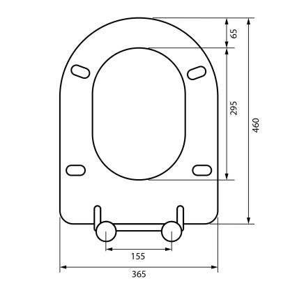 Sapho - Deska sedesowa SoftClose szara