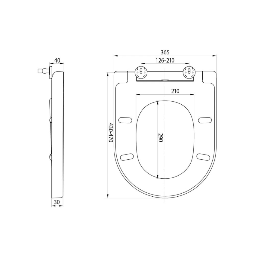 Sapho - Deska sedesowa TURKU z cichym domykaniem, biała