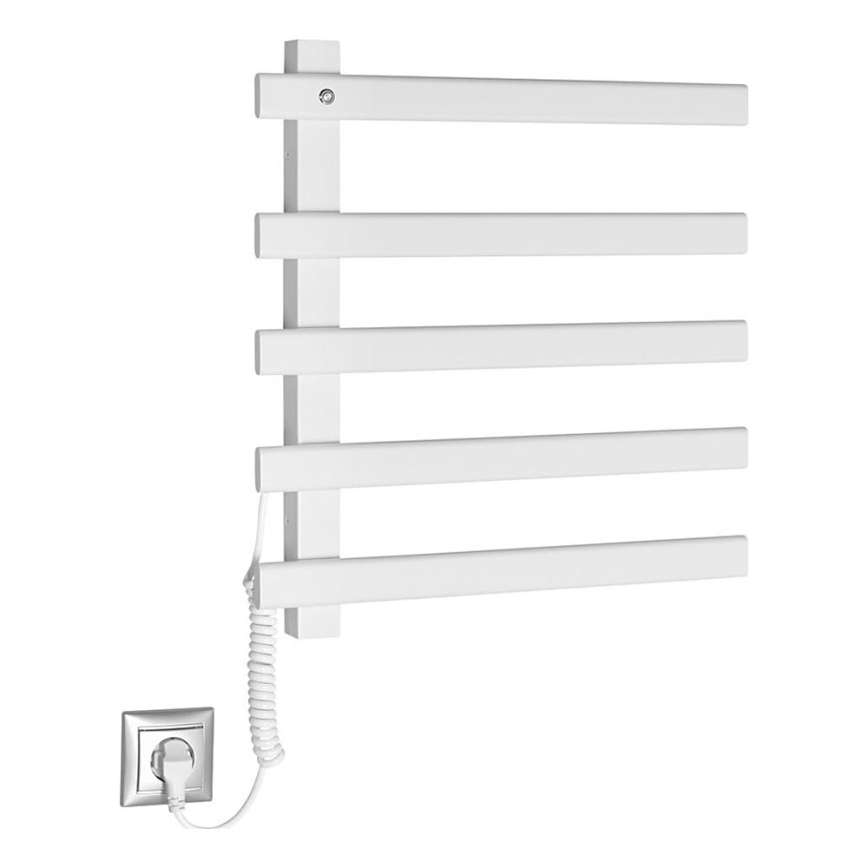 Sapho - Elektryczna suszarka do ręczników ELCOR 63W/230V 52 cm matowa biała lewa