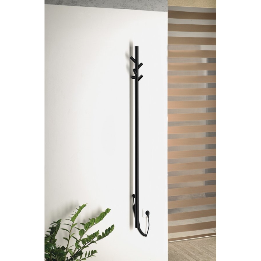 Sapho - Elektryczna suszarka do ręczników PASADOR 30W/230V 150 cm matowa czarna