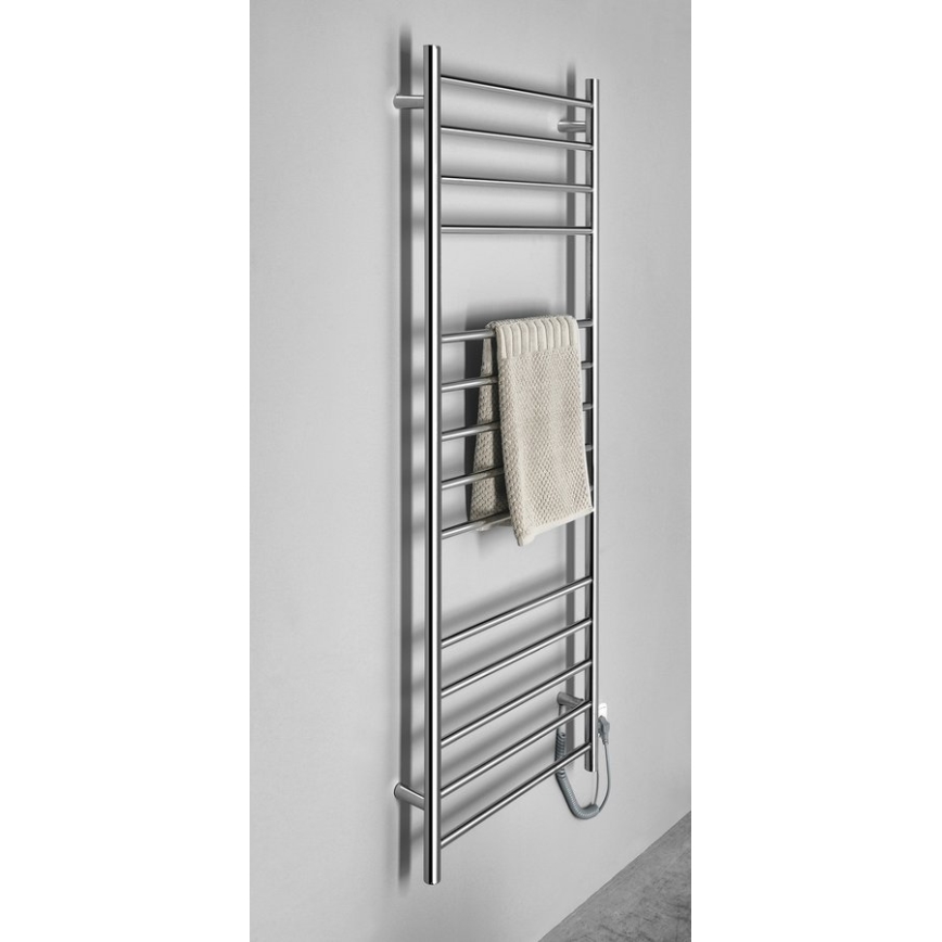 Sapho - Elektryczna suszarka do ręczników REDONDO 130W 150x60 cm, chrom błyszczący, okrągła