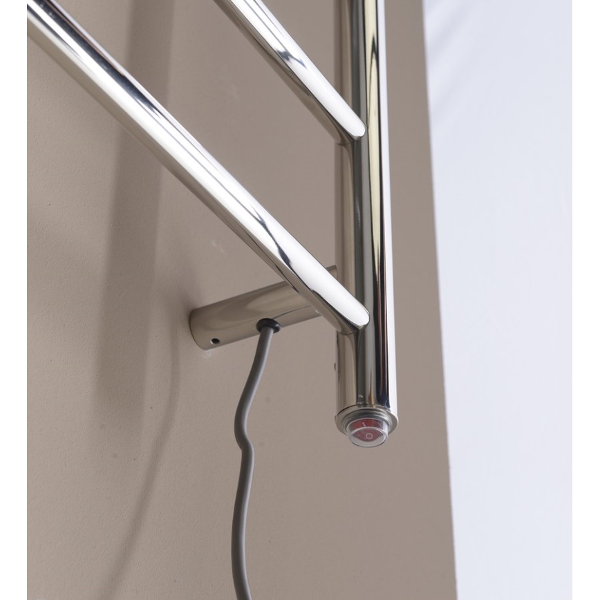 Sapho - Elektryczna suszarka do ręczników REDONDO 130W/230V 150 cm chrom błyszczący prawa obły