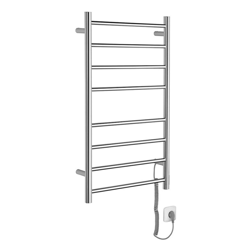 Sapho - Elektryczna suszarka do ręczników REDONDO 75W/230V 90 cm chrom błyszczący prawa obły