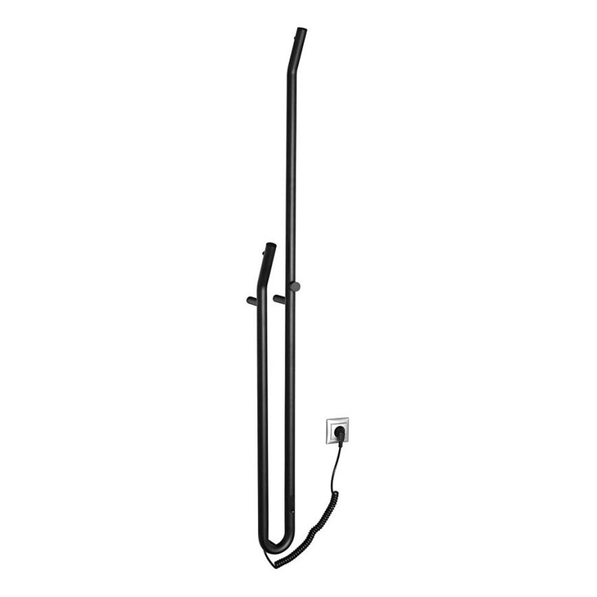Sapho - Elektryczna suszarka do ręczników z timerem DUOPASSO 45W/230V 170 cm matowa czarny