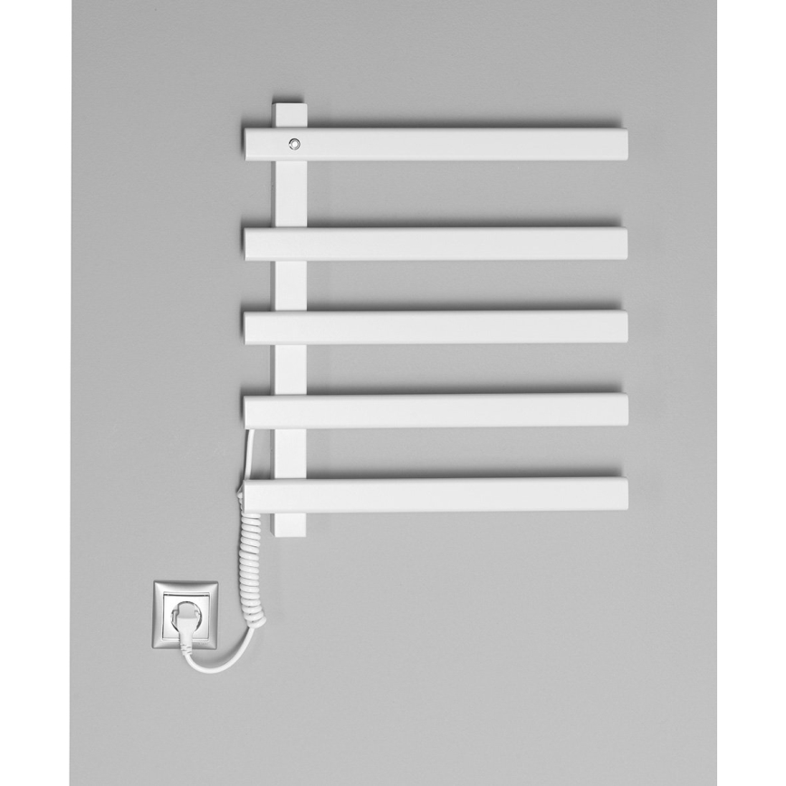 Sapho - Elektryczna suszarka na ręczniki ELCOR 63 W 52x48 cm biały mat