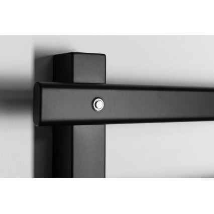 Sapho - Elektryczny suszacz do ręczników ELCOR 63W/230V 48x52 cm czarny mat