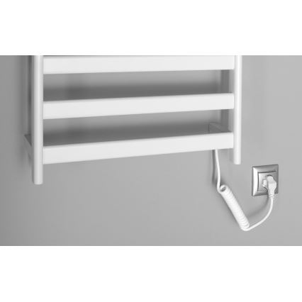 Sapho - Elektryczny suszacz do ręczników ELIAS 105 W 73x49 cm biały mat