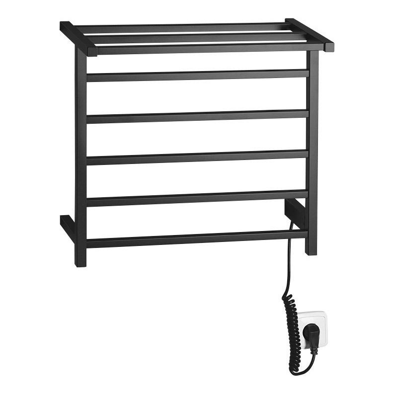 Sapho - Elektryczny suszacz do ręczników ELZOR 60W/230V 47x50 cm matowa czerń