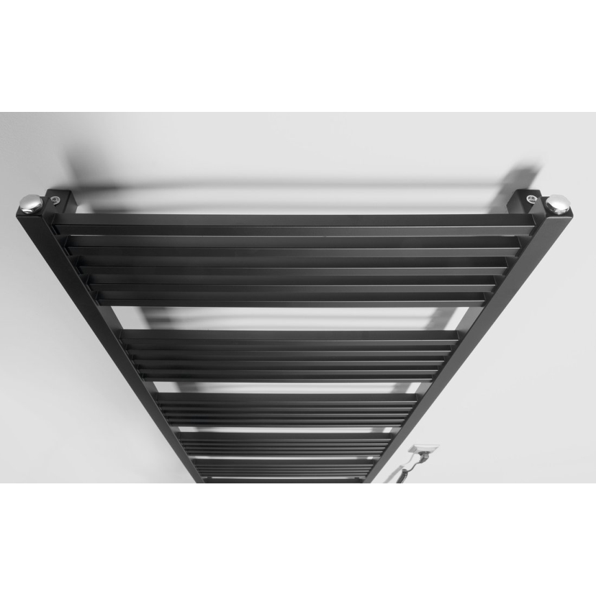 Sapho - Elektryczny suszacz do ręczników METRO-E 800W 162x60 cm, matowa czerń