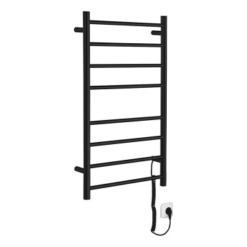 Sapho - Elektryczny suszacz do ręczników REDONDO 75W/230V 50x90 cm czarny mat