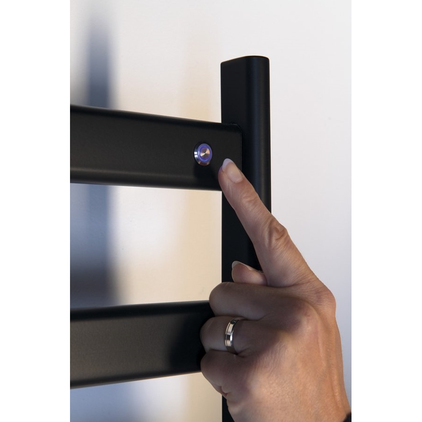 Sapho - Elektryczny suszacz na ręczniki ELIAS 105W/230V 49x73 cm matowa czerń