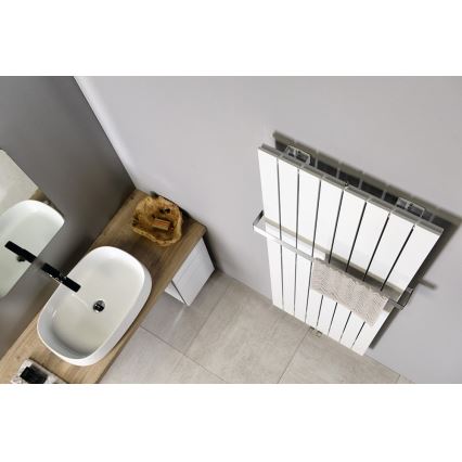 Sapho - Grzejnik łazienkowy COLONNA 910W/230V 45x180 cm biały