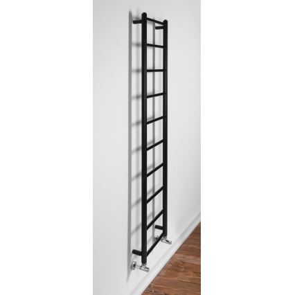 Sapho - Grzejnik łazienkowy DINA 168x35 cm matowa czerń