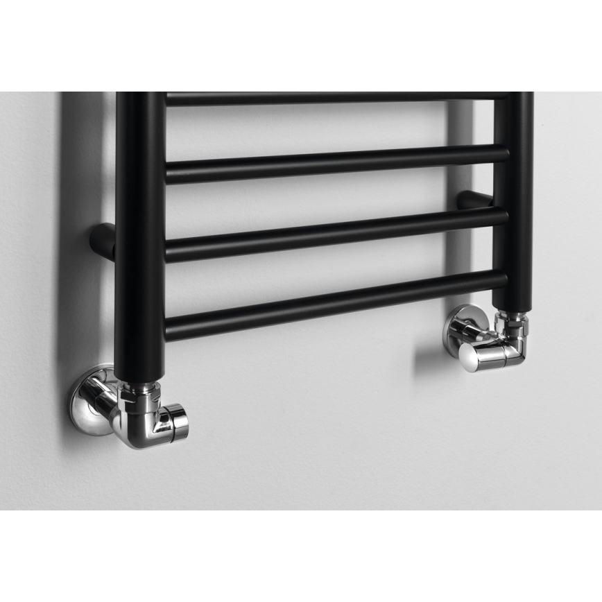 Sapho - Grzejnik łazienkowy DINA 477W 40x156 cm czarny mat