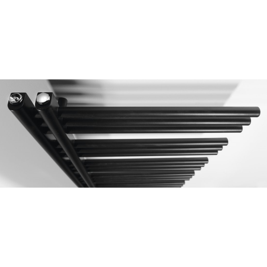 Sapho - grzejnik łazienkowy DORLION 400W/230V 50x120 cm matowa czerń