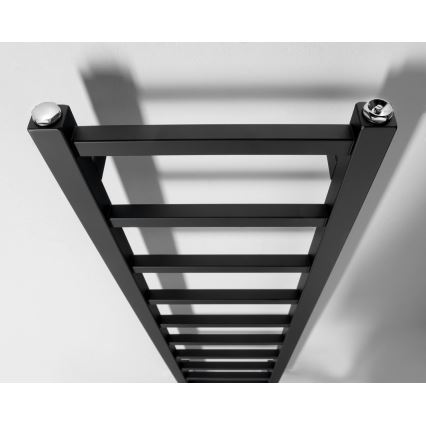 Sapho - Grzejnik łazienkowy METRO LIGHT 114x30cm czarny mat