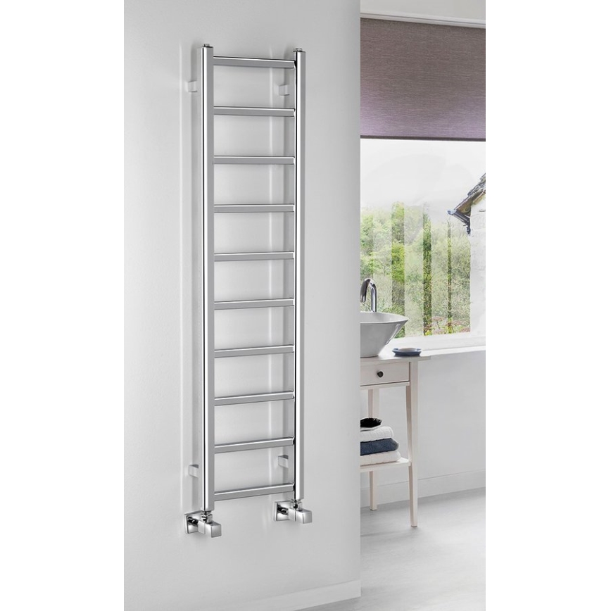 Sapho - Grzejnik łazienkowy METRO LIGHT 211W/230V 30x114 cm chrom błyszczący