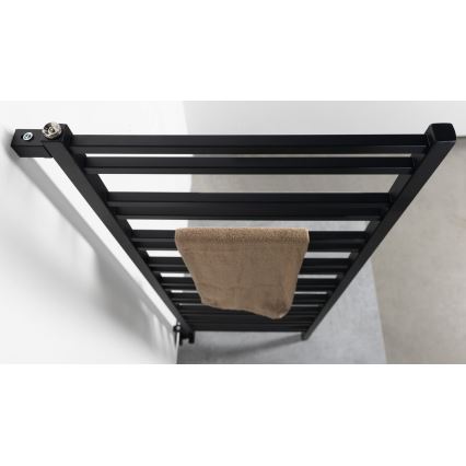 Sapho - Grzejnik łazienkowy METRO SPACE 525W 55x143 cm czarny mat