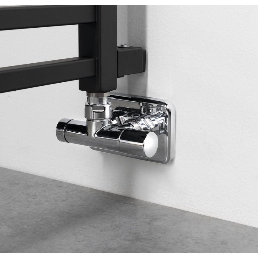 Sapho - Grzejnik łazienkowy METRO SPACE 525W 55x143 cm czarny mat