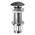 Sapho - Korek umywalkowy Click-Clack BLOK śr. 6,7 cm kamień/czarny