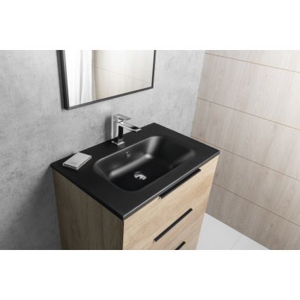 Sapho - Kran do umywalki CUBEMIX 15,3 cm chrom błyszczący