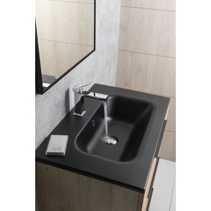 Sapho - Kran do umywalki CUBEMIX 15,3 cm chrom błyszczący