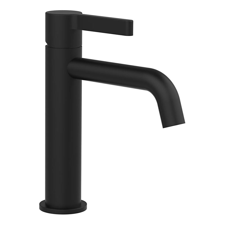 Sapho - Kran do umywalki ICONIC 18,7 cm matowy czarny